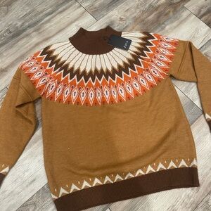 Brown and Orange Sweater